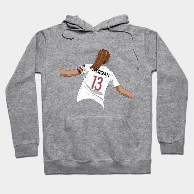 Alex Morgan San Diego Wave Soccer Hoodie by Hevding